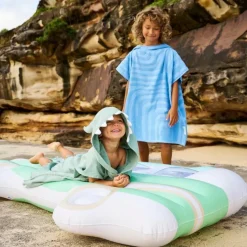 Sunnylife Poncho de plage vert monstre (3 ans et +)