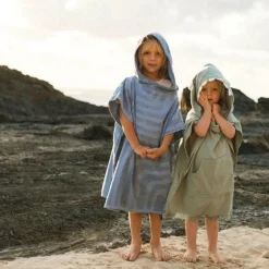 Sunnylife Poncho de plage vert monstre (3 ans et +)