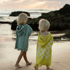 Sunnylife Poncho de plage vert monstre (3 ans et +)
