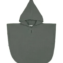 Clearance Poncho en mousseline vert pétrole Poncho