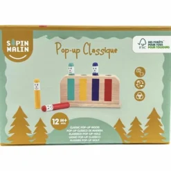 Sale Pop up en bois Classique Jouet À Encastrer
