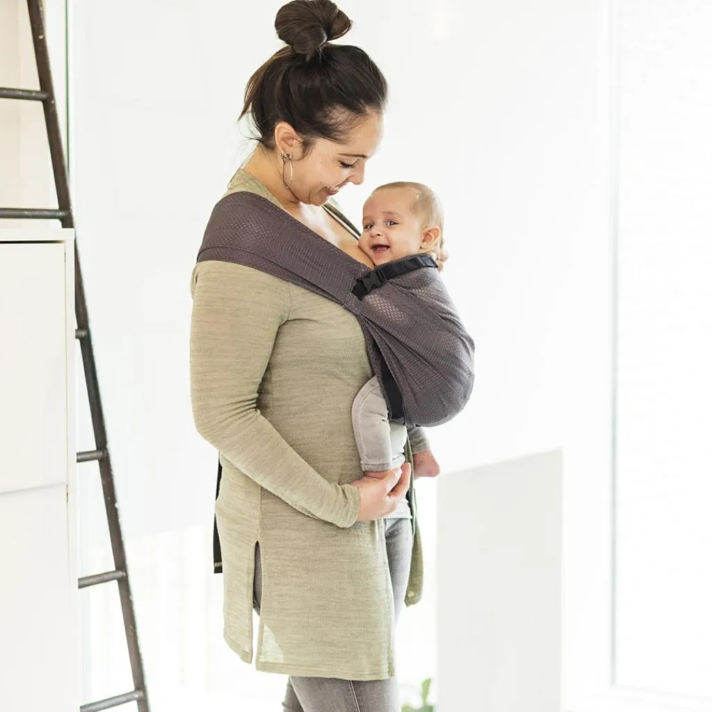 Porté bébé Mini Sling gris Echarpe De Portage Sling