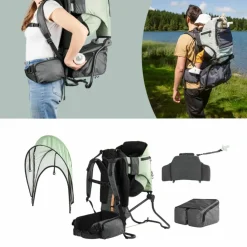 Clearance Porte bébé de randonnée Moov & Hike Vert Sauge Porte Bébé