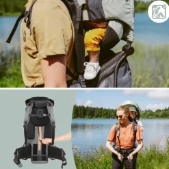 Clearance Porte bébé de randonnée Moov & Hike Vert Sauge Porte Bébé