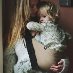 Wildride Porte bébé enfant en lin Camel