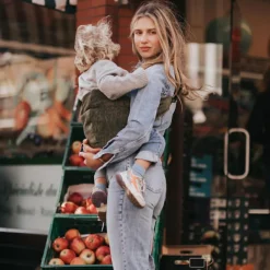 Wildride Porte bébé enfant en velours côtelé Olive Rib