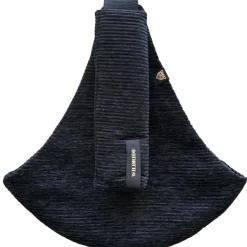 Hot Porte bébé enfant en velours côtelé Black Rib Porte Bébé