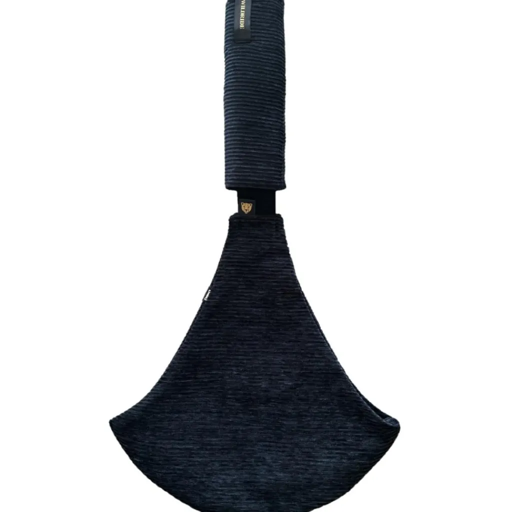 Hot Porte bébé enfant en velours côtelé Black Rib Porte Bébé