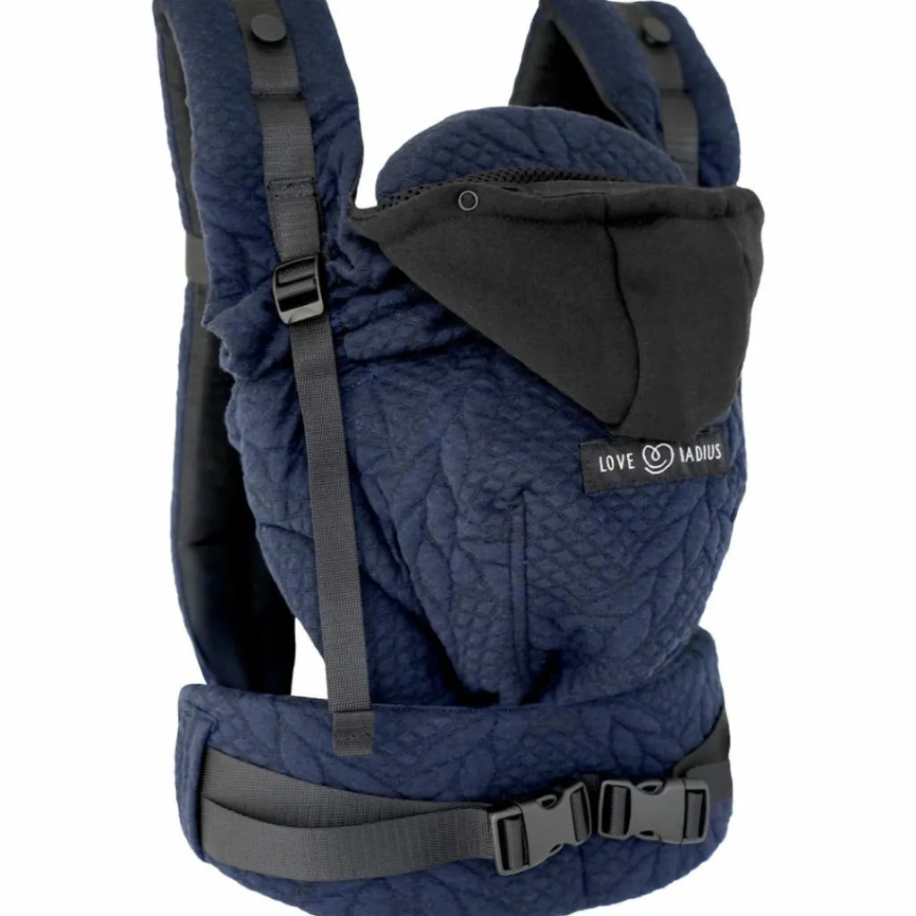 Love Radius Porte bébé HoodieCarrier 2 Bleu Moelleux
