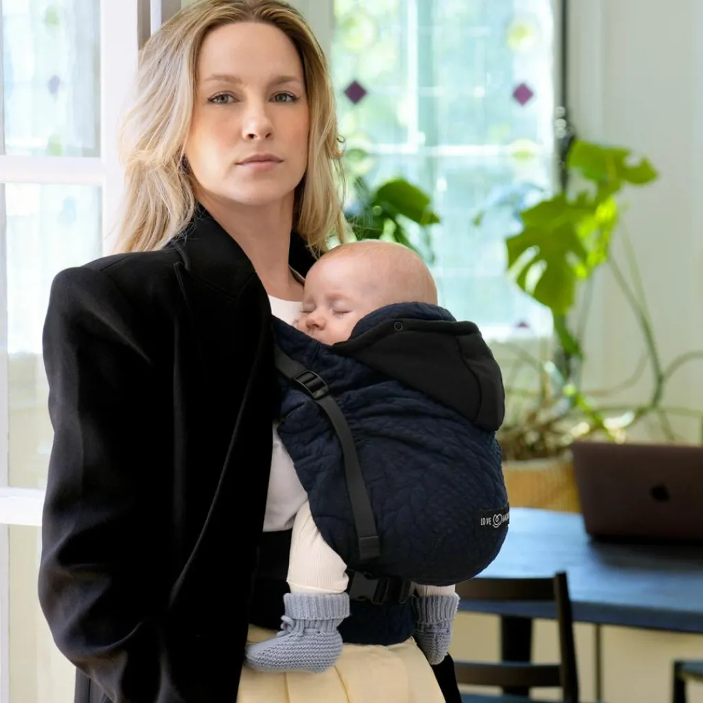 Love Radius Porte bébé HoodieCarrier 2 Bleu Moelleux