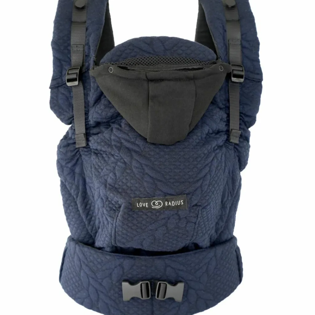 Love Radius Porte bébé HoodieCarrier 2 Bleu Moelleux