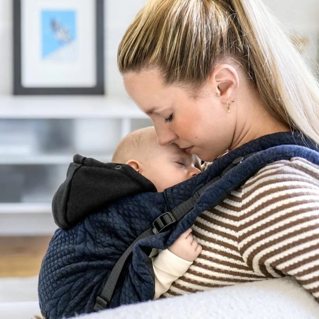 Love Radius Porte bébé HoodieCarrier 2 Bleu Moelleux