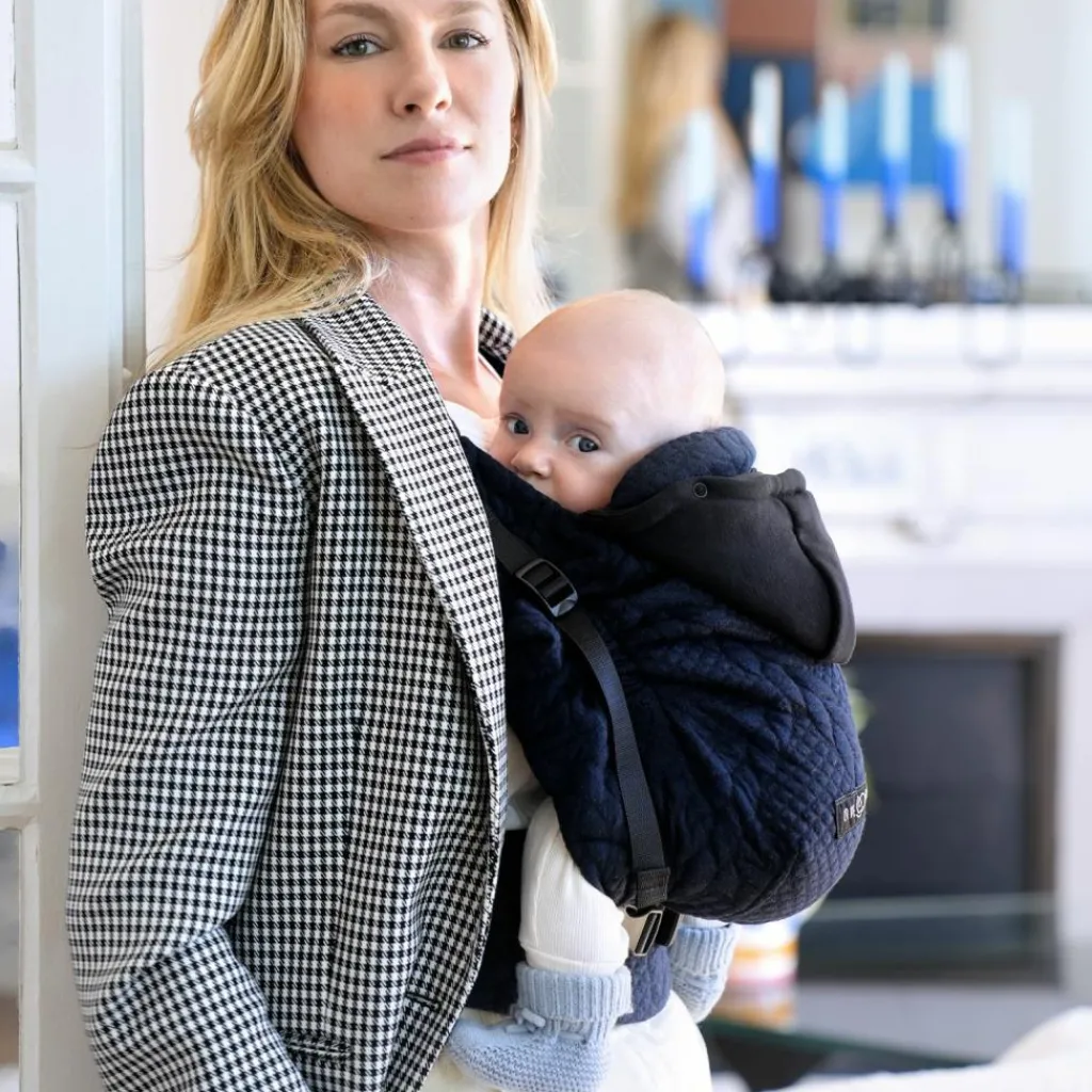 Love Radius Porte bébé HoodieCarrier 2 Bleu Moelleux