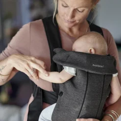 BabyBjörn Porte bébé Mini Jersey 3D gris charbon