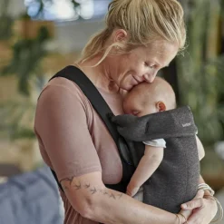BabyBjörn Porte bébé Mini Jersey 3D gris charbon