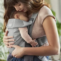 BabyBjörn Porte bébé Mini tissu Mesh 3D gris