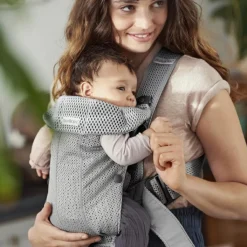 BabyBjörn Porte bébé Mini tissu Mesh 3D gris