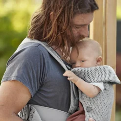 BabyBjörn Porte bébé Mini tissu Mesh 3D gris