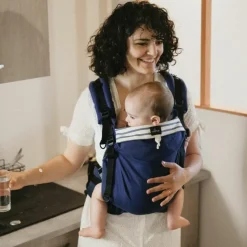 Clearance Porte bébé Néo+ Marin préformé by V2 Porte Bébé