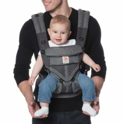 New Porte bébé Omni 360 Cool Air Mesh gris chiné Porte Bébé