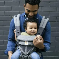 New Porte bébé Omni 360 Cool Air Mesh gris chiné Porte Bébé