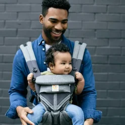 New Porte bébé Omni 360 Cool Air Mesh gris chiné Porte Bébé