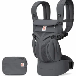 Hot Porte bébé Omni Classic Mesh Charcoal Grey Porte Bébé