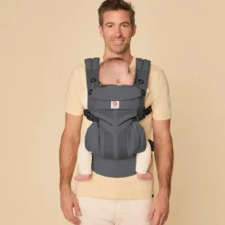 Hot Porte bébé Omni Classic Mesh Charcoal Grey Porte Bébé