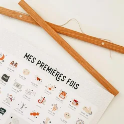 Les Petites Dates Porte-Affiche en pin