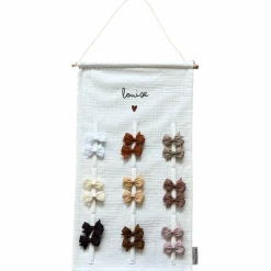 Atelier Wagram Porte-barrettes Gaze Ecru (personnalisable)