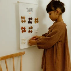 Atelier Wagram Porte-barrettes Gaze Ecru (personnalisable)