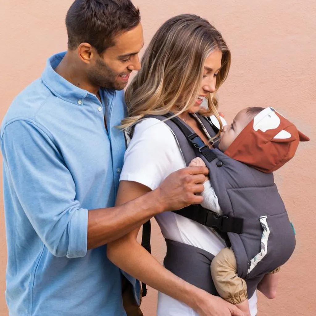 Infantino Porte-bébé Cuddle Up Fox avec capuche