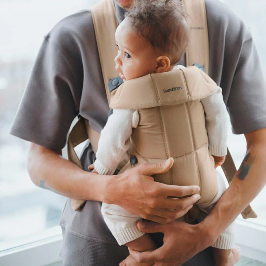 BabyBjörn Porte-bébé Mini Tissé beige