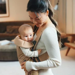 BabyBjörn Porte-bébé Mini Tissé beige