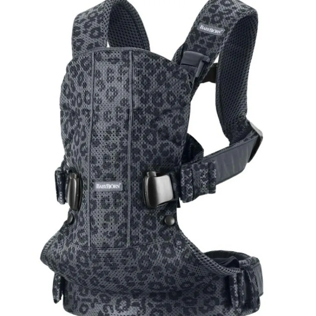 BabyBjörn Porte-bébé One Air tissu Mesh 3D léopard