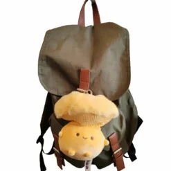 Bazuuyu Porte-clé peluche Champignon Chanterelle (15 cm)