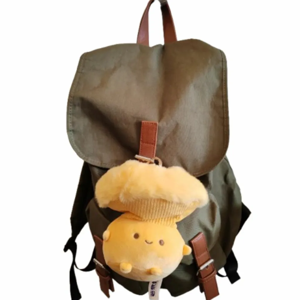 Bazuuyu Porte-clé peluche Champignon Chanterelle (15 cm)