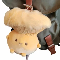 Bazuuyu Porte-clé peluche Champignon Chanterelle (15 cm)