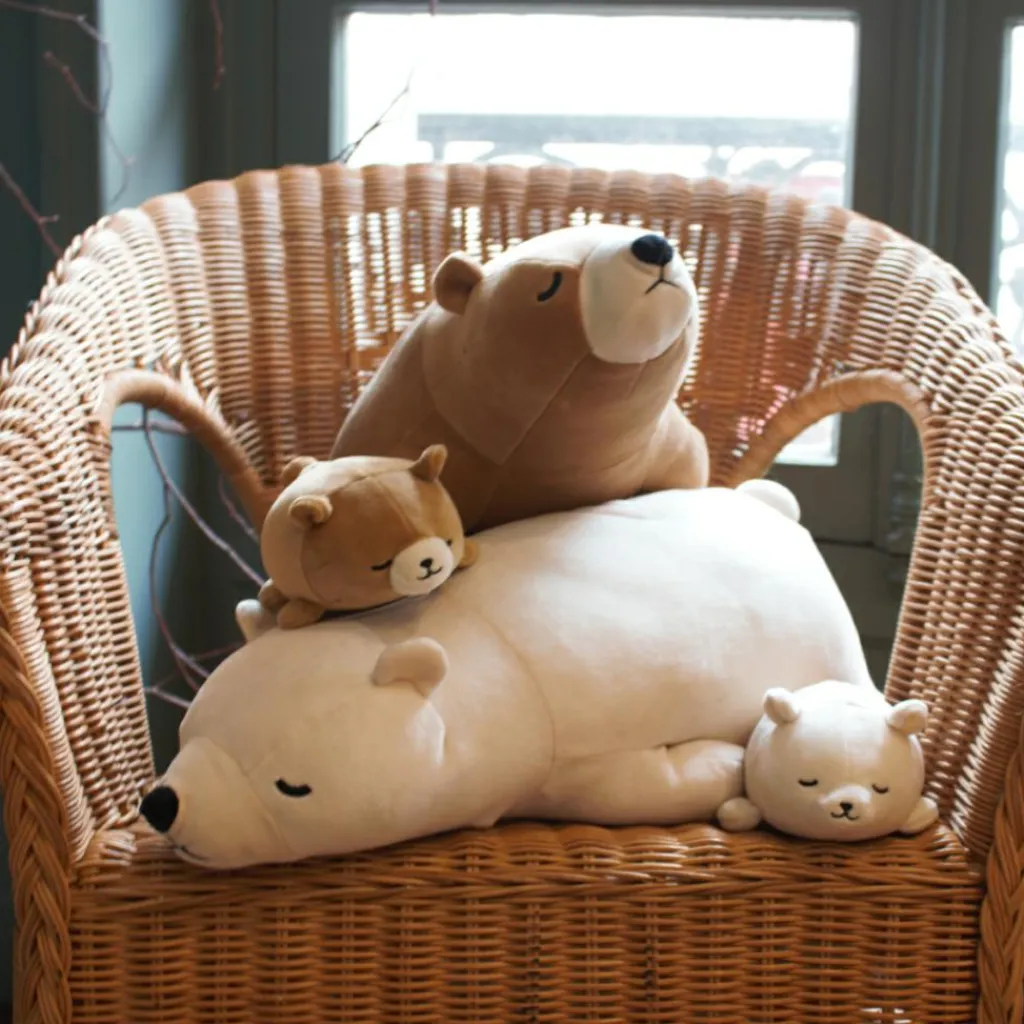 Sale Porte-clé peluche Nemu Nemu Cookie l'Ours brun (12 cm) Porte-Clé