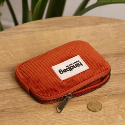 Hindbag Porte-monnaie Lili Velours Brique