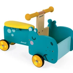 New Porteur en bois Hippopotame Porteur