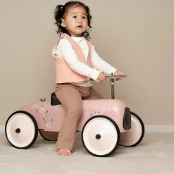 Little Dutch Porteur voiture Rétro Roller Rose