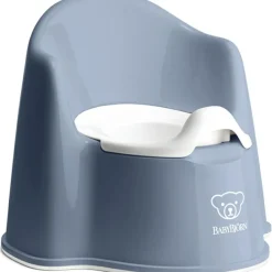 Outlet Pot bébé fauteuil bleu profond et blanc Pot Bébé