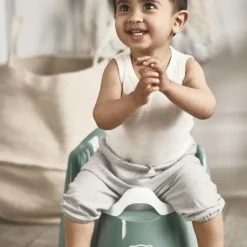 Clearance Pot bébé fauteuil vert profond et blanc Pot Bébé