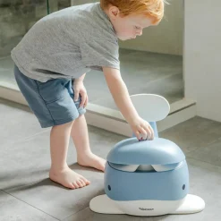 Kindsgut Pot pour bébé Baleine Bleu pigeon