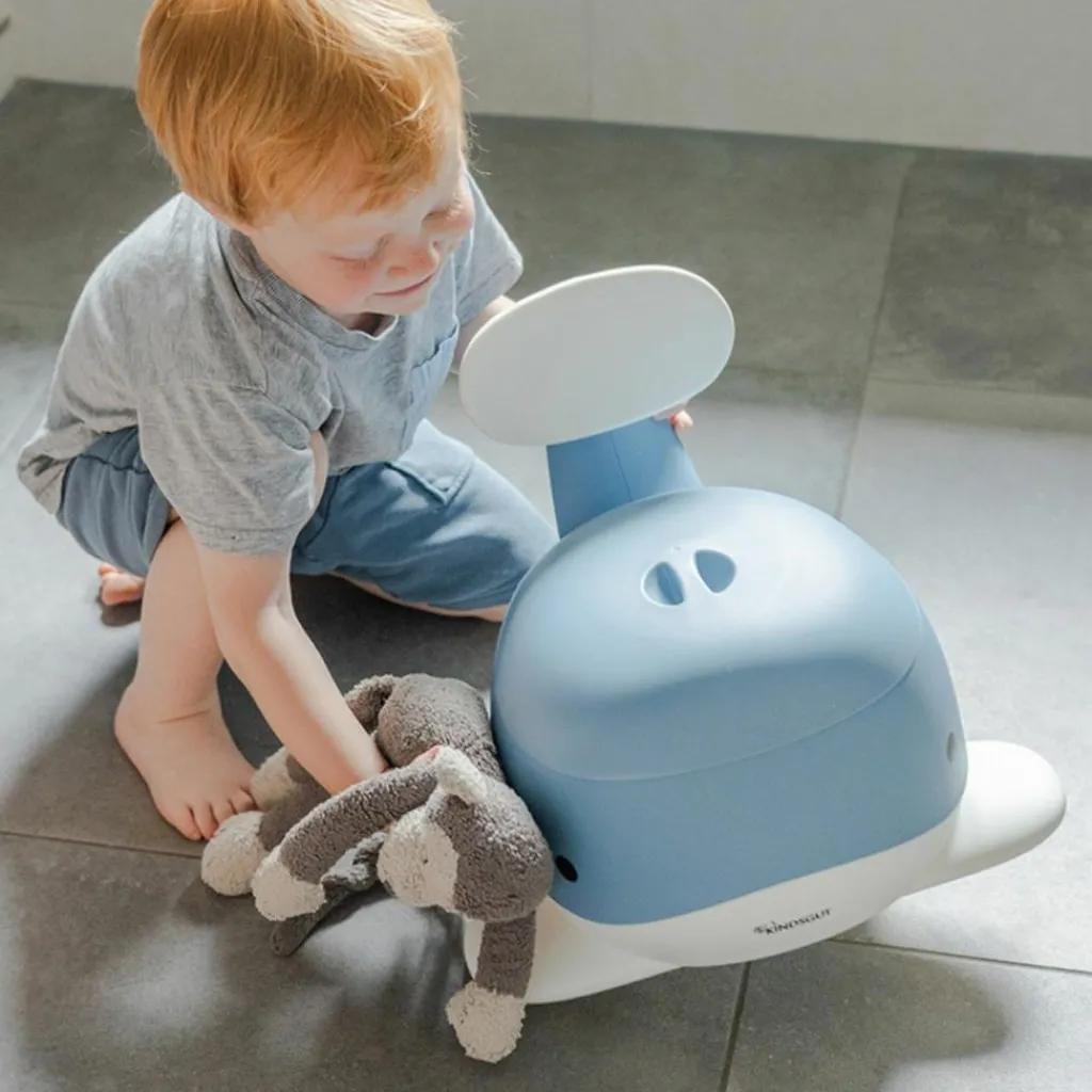 Kindsgut Pot pour bébé Baleine Bleu pigeon