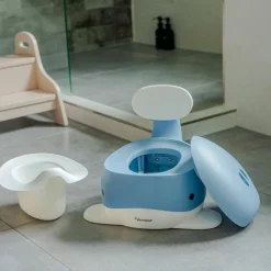 Kindsgut Pot pour bébé Baleine Bleu pigeon