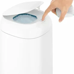 Angelcare Poubelle à couches Dress up blanc laqué