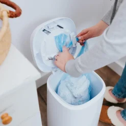 Angelcare Poubelle à couches Dress up blanc laqué