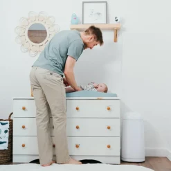 Angelcare Poubelle à couches Dress up blanc laqué